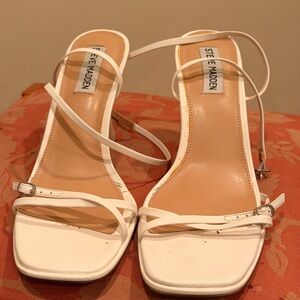Steve Madden Cream Strappy Heels
